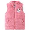 Freebily Gilet Bambina in Pile Gilet Senza Cappuccio Cappotto Senza Maniche Panciotto Felpe con Cerniera Giacca Calda Giubbotto Vest Abbigliamento Autunno Invernale Rosa 11-12 Anni