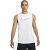 Nike Pro Dri-Fit - Maglia smanicata slim fit da uomo, Bianco/nero, M