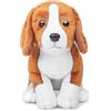 lilizzhoumax Beagle Cane Peluche 30cm/12", simulazione simpatico giocattolo Cane Animale di Peluche, morbido Cane Bambole Animali Selvatici Regalo per Bambini e Ragazzi