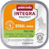 animonda Integra Protect Reni Gatto, alimento umido in caso di insufficienza renale cronica, puro tacchino, 16 x 100 g