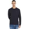 Tommy Hilfiger Textured LS Tee MW0MW34251 Magliette a Maniche Lunghe, Blu (Desert Sky), S Uomo