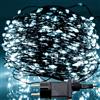 OXYN Lampadine Luci LED Natale 8 Giochi Luce 240V Filo Trasparente Lampada Casa Albero Decorazioni Natalizie Matrimonio Feste Party Nozze Presepe Esterni Interni (300 LED 20m Bianco Freddo)