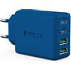 sccvee Caricatore USB C, 40W 4 porte USB C blocco di ricarica rapida Dual Port PD+QC caricatore multiporta tipo C compatibile con iPhone 11/12/13/14/15/Pro Max/XS/XR/8/7/Samsung Telefono/Tablet