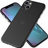 Kaliroo Ultra-Slim 0,3mm Hardcase compatibile con IPHONE 13 MINI Custodia, Semi-Trasparente Opaco Anti-Impronta Extra Sottile & Leggero Cover Protettivo, Silk Touch Case Thin Copertura, Colore:Nero