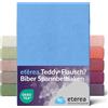 etérea Himmlische Qualität etérea Teddy Flausch lenzuolo con angoli 140x200-160x200 cm Azzurro Epaisseur 15-25 cm - 80% Cotone 20% poliestere - Oekotex materasso Letto copripiumino - lenzuola 140x200cm - 160x200cm Blu