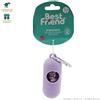 BestFriend BEST FRIEND: KIT DISPENSER VIOLA CON MOSCHETTONE PER GUINZAGLIO CANE O COLLARE + OMAGGIO 15 SACCHETTI PER PUPU'