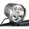 WASAGA Luci per Bici, Luce per Bicicletta da 6000 Lumens 5 LED, Luce Frontale per Mountain Bike Impermeabile con 8400mAh Pacco Batteria Ricaricabile, 3 modalità Luci per Bicicletta Faro Anteriore