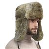 Faxianther Cappello in Pelliccia Sintetica Antivento Ushanka Russo Uomo Donna Inverno Spessa Fodera in Peluche Cappello Cappuccio Completo Earflap cap Ciclismo Motoslitta Sci Caccia Trapper Cappelli