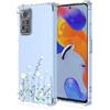 Topme Custodia per Telefono per Redmi Note 11 Pro/Redmi Note 11 Pro 5G 6.67, Cover per Cellulare con Motivo Verniciato Trasparente in Morbido Silicone TPU - Fiori 10