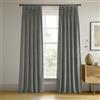 HPD Half Price Drapes, tende oscuranti in velluto, lunghe 213 cm, 1 pannello, tenda oscurante a pieghe, per soggiorno e camera da letto, 63 cm x 213 cm (l x L), colore bianco primario