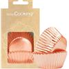 ScrapCooking 5065 - Set di 48 pirottini di presentazione per cupcake e muffin - Decorazioni - Scatole per pasticceria - Colore rame oro rosa dorato - effetto metallizzato
