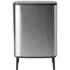 Brabantia Pattumiera Bo Touch Bin Hi, 60L, Acciaio opaco, a prova di impronte digitali