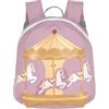 Lässig Piccolo zaino per bambini per la scuola materna con cinturino da 2 anni, 20 x 9 x 24 cm, 3,5 L, Viola (Carousel)