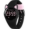 aswan watch Orologio Digitale Bambina Bambino con Contapassi,Calorie e Distanza senza App,Sveglia, Cronometro, Data, Luce-Orologio da polso Ragazza Ragazzo con Cinturino in Silicone