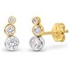 Amberta Allure Orecchini a Lobo da Donna in Oro 9k