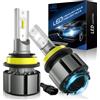 JOSHF Lampadina H11 LED, H8/H9 LED CSP 18000LM +500% 6500K Faro Bianco per Auto e Moto con Ventola Silenziosa,Migliorata Sostituzione Lampadina Alogena H11, DC12V, 2 Lampadine