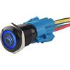 ETOPARS Nero Guscio Blu Auto Bilanciere Pulsante Interruttore a Levetta | 12V 5A in Metallo 19mm Raggio Principale On off Presa di Corrente Spina