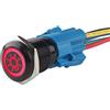 ETOPARS Nero Guscio Rosso Auto Bilanciere Pulsante Interruttore a Levetta | 12V 5A in Metallo 19mm Faro On off Presa di Corrente Spina
