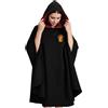 Harry Potter Coperta con Cappuccio, Design Hogwarts Poncho Mantello Grifondoro Ufficiale, Regalo per Adulti e Adolescenti