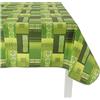 Casatessile Eldorado tovaglia 6 posti cm 140X180 Tovaglia Antimacchia Cotone Resinato - Verde
