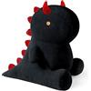 shownicer Peluche Dinosauro, Kawaii Dino Giocattolo Morbido, Animali di Peluche, Bambola di Peluche Cuscino, Regalo per Bambini Ragazza 3+ Anni (Nero, 45cm)