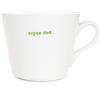 Keith Brymer Jones Word Range-Tazza Standard a Secchio, 350 ml, Super papà, 350 milliliters, Porcellana, Bianco
