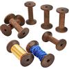 PH PandaHall 8pz Bobine di Legno Bobine da Cucito Rocchetto di Filo da Ricamo Vuoto Bobine di Tessitura di Filo per Macchine da Cucire da Ricamo Filo Filo Cavo Avvolgimento di Catena, 8x4.5cm