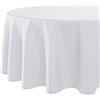 Delindo Lifestyle Tovaglia Wien Home, antimacchia, bianca, 140 cm, rotonda