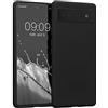 kwmobile Custodia Compatibile con Google Pixel 6a Cover - Back Case per Smartphone in Silicone TPU - Protezione Gommata - nero