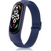 Oumida Cinturino Elastico per Xiaomi Mi Smart Band 7 Nylon, Regolabile Morbido Tessuto Braccialetti Sport Cinturini per Xiaomi Mi Band 7
