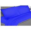 Passione per le tele Completo Letto Lenzuola Cotone Percalle, Lenzuola e 2 Federe da Letto, 100% Cotone Made In Italy, Biancheria da Letto Tinta Unita (matrimoniale, royal)