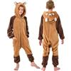 YLLSOPHAN Pigiama invernale con cappuccio, unisex, con mucca, dinosauro, rana, koala, coniglietto, panda, tutina in morbido pile extra spesso, Mucca, 7-8 Years