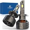 D-Lumina H7 Lampadine Canbus LED 160W 24000LM 8000K 500% Luminoso, Raffreddamento Tubo di Rame Spesso, Luci Lampada LED-Confezione da 2