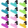 Pinsheng Chiudi Sacchetti, 12 Pezzi Clip di Chiusura in Plastica Clip di Tenuta Riutilizzabile Alimentari Tenuta Clip Cucina Mollette Chiudi Sacchetti Colorati Clips per Snack Caffè Caramelle