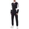 Champion Legacy Sweatsuits Powerblend Terry all Day Active Hooded Tuta Sportiva, (Nero/Grigio Petra), S Uomo