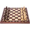 SQUARE GAME SQUARE - Scacchi in legno AMBASCIATORE - 52 x 52 cm - Scacchiera & Pezzi degli scacchi in legno