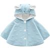 TININNA Mantello da bambino con cappuccio in cotone poncho cappotto pelle amichevole outwear caldo invernale spesso giacca con cappuccio carina antivento con cappuccio per bambina e ragazzo