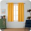 GIRASOLE HOME Coppia Tende Barbados Termiche Totalmente Oscuranti 2 Pannelli da 70x120cm con Tasca, Giallo