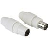 Hama Spina per cavo antenna coassiale maschio e femmina, 5-7 mm (2 pzz.)