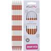 KnitPro Ferri da maglia: doppia punta, metallo, Sienna, 8 mm