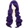 MapofBeauty 28 Pollic/70cm Cosplay Lunga Capelli Ricci Della Signora Di Modo Parrucche (Scuro Viola)