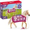 SCHLEICH Horse Club | Accessori di Moda per Cavalli di Sofia 42431 | Set con Cavallo, Coperta, lunghina e Forbici Giocattolo | Regalo Creativo per Bambine e Bambini | dai 5 Anni | 4 Pezzi