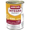 animonda Integra Protect cibo dietetico per cani, alimento umido in caso di insufficienza renale cronica, con manzo 6 x 400 g
