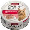 animonda Carny Ocean - Cibo umido per gatti, tonno bianco + manzo, 12 x 80 g