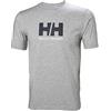 Helly Hansen HH Logo, Maglia a Maniche Corte, Design Sportivo e Casual Uomo, Bianco (White), S