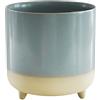 Ivyline Fioriera, Ceramica, Blu Cielo Opaca Reattiva, H8,5 cm x D8 cm