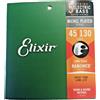 Elixir 14202 Nanoweb Electric Bass Muta Set 5 Corde Basso Light 45-130