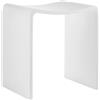 Lineabeta Sgabello Scagni arrotondato in mattstone bianco opaco