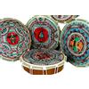 Terrapin Trading Ltd Bali32 Tamburello Tambourine Fatta A Mano In Legno 30cm