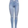 Only Onlblush Mid SK R Rea4347 Petit Noos Jeans, Mix Blu Chiaro, M / 28L Donna